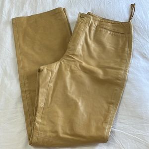 Ralph Lauren black label leather pants